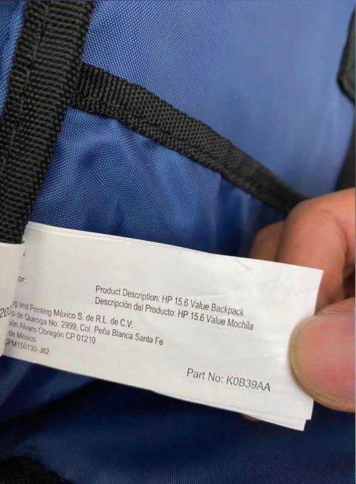 Рюкзак для ноутбука HP Value Backpack 15.6 (K0B39AA)