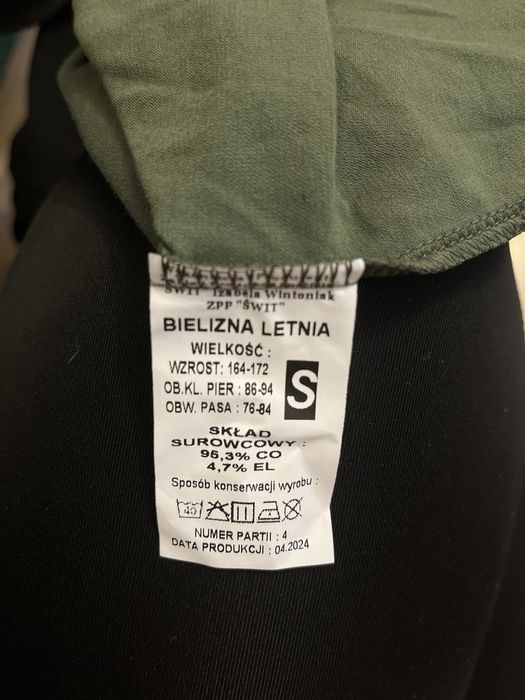 4x Koszulka/bielizna letnia MON