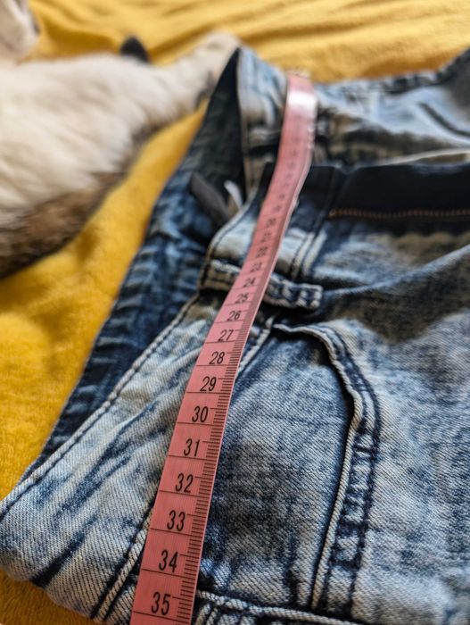 Męskie niebieskie joggery DIVIDED H&M rozmiar S 36