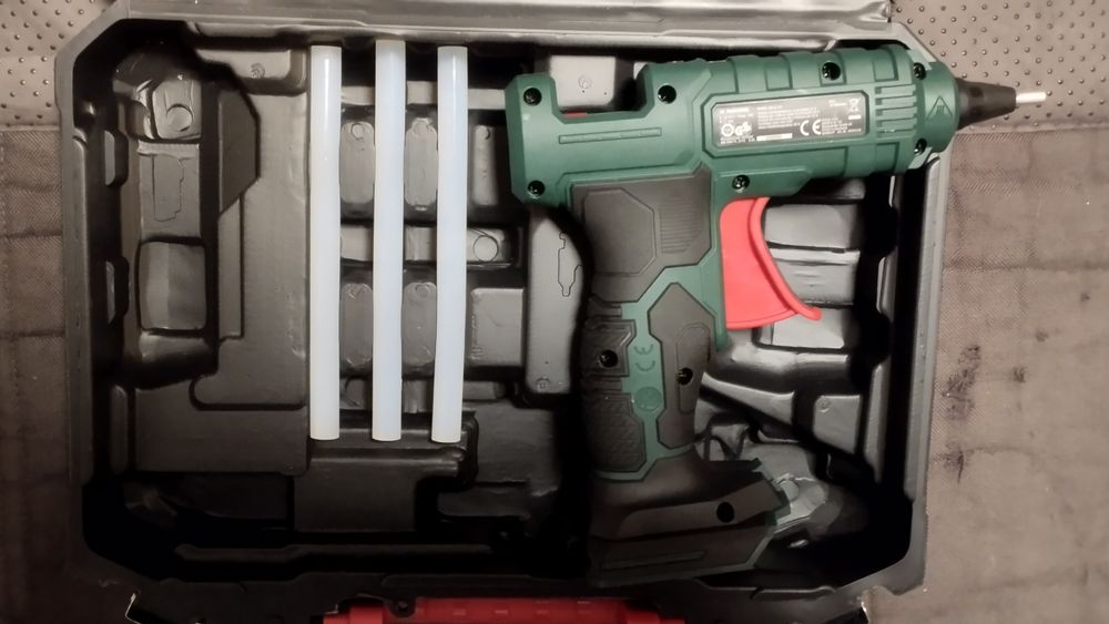 Pistola de cola quente bateria 20V Parkside