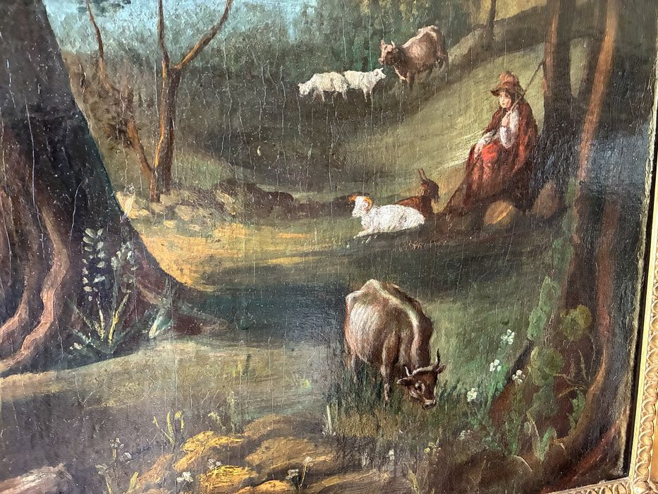 Pintura oleo sec XVIII escola Francesa