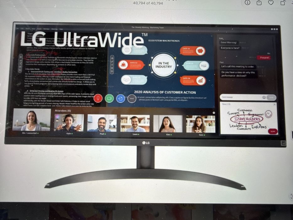LG 29” UltraWide Moniter