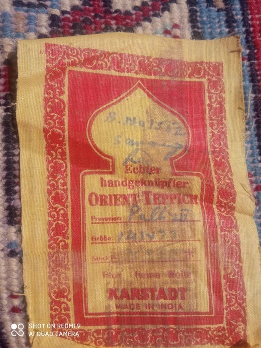 Ręcznie tkany dywan 100 % wełna wyprodukowany w Indiach jak nowy