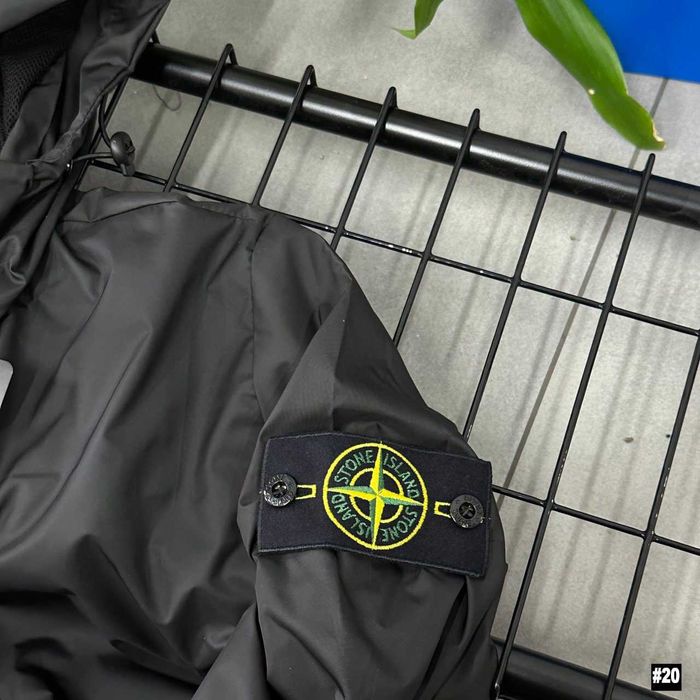 БЕЗ ПЕРЕДПЛАТ • Стон Айленд Куртка Черная • Ветровка Stone Island