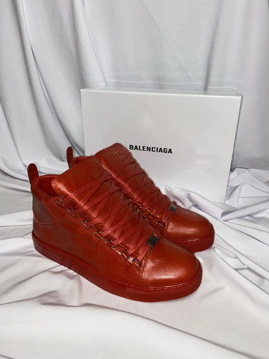 Balenciaga Arena Червоні кросівки Баленсіага Арена кеды Баленси