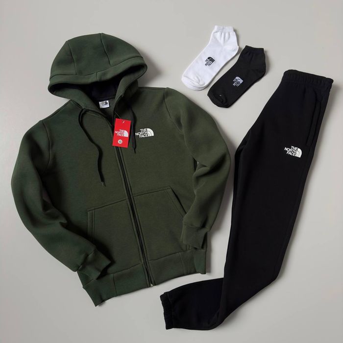 Чоловічий зимовий спортивний костюм норд фейс The North Face [XS,S,M,L,XL,XXL] + шкарпетки в подарунок!