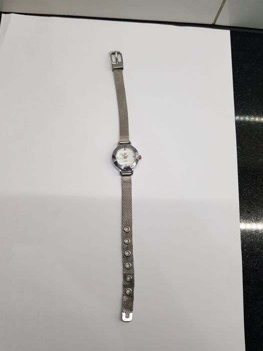 Stary zegarek damski OL 01 vintage srebrny