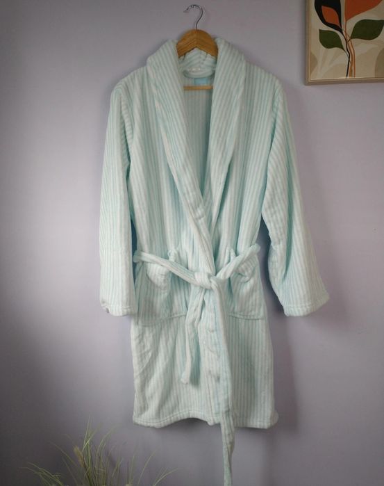 Szlafrok damski turkusowy