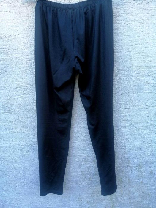 Czarne legginsy z połyskiem, bawełna L/XL
