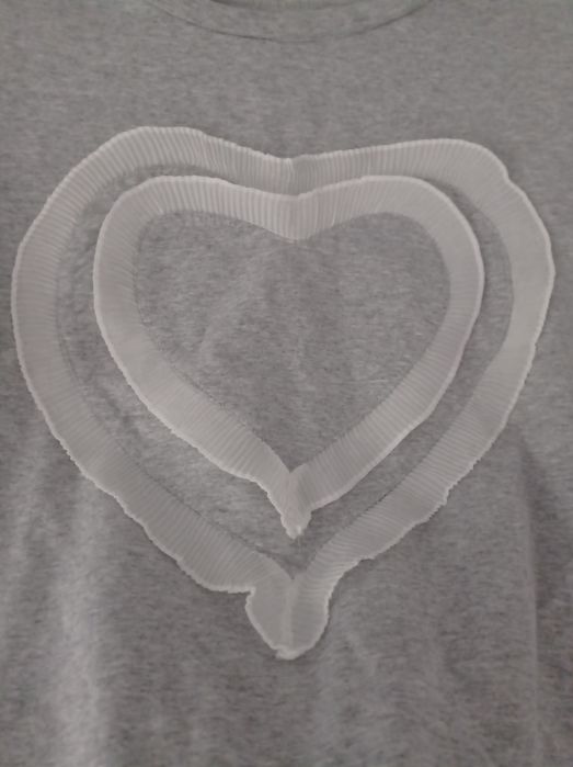 Bluza dresowa  szara serce