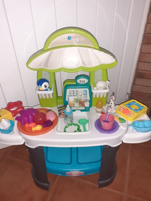 Brinquedos supermercado com muitos acessorios 69 cm  de altura