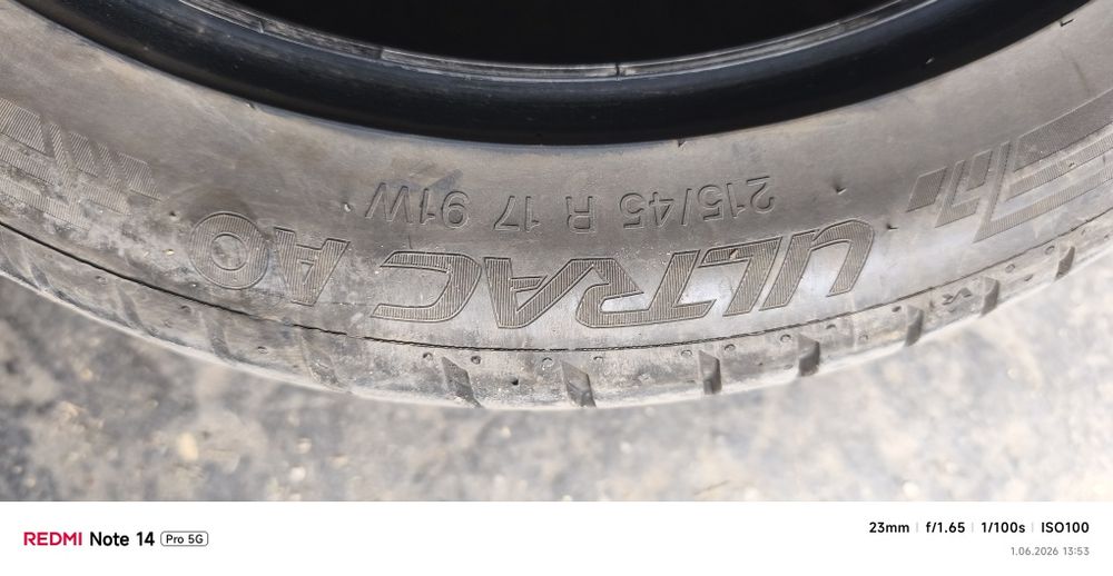 215 45r17 91W xl vredestein ultrac AO 2024r