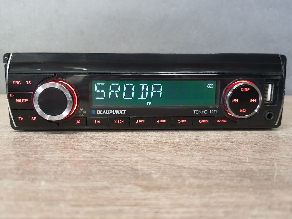 Radio samochodowe Blaupunkt TOKYO 110 karty SD, USB, AUX, RDS, Zadbane RCA dla wzmacniacz