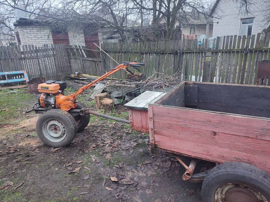 Мотоблок з причепом