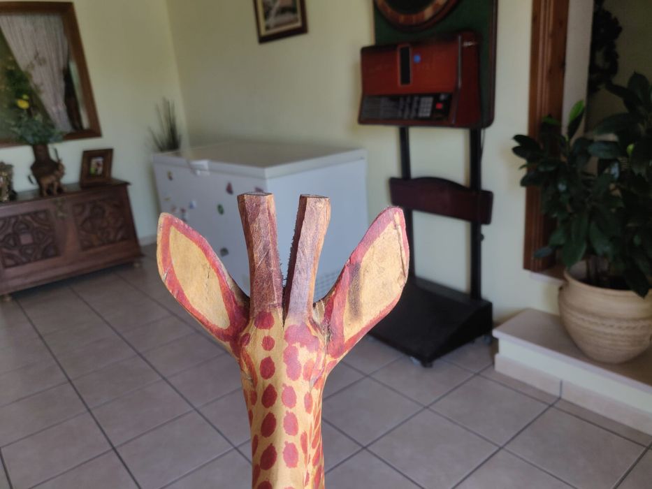 Conjunto 3 Girafas decorativas em madeira
