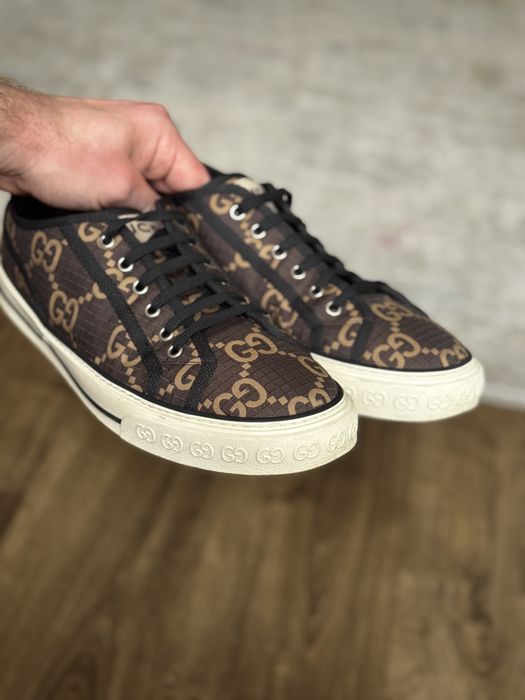 Gucci Tennis 1977 Low 'GG Monogram - Ebony Beige кеди чоловічі