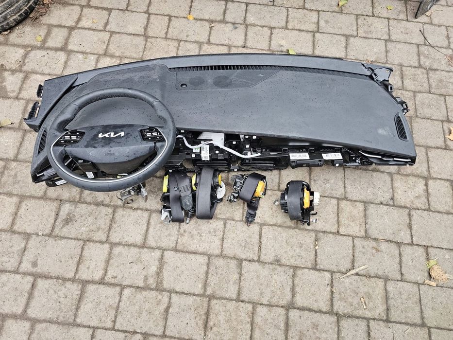 konsola airbag pasy komplet kia niro ii demontaż