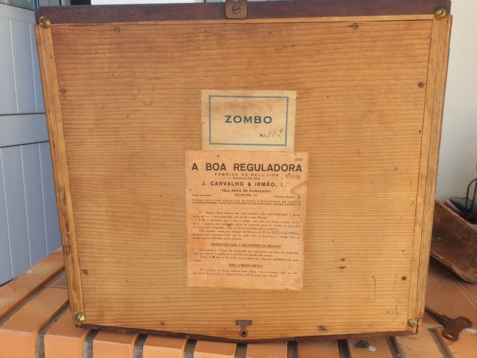Relógio Reguladora Zombo 1941