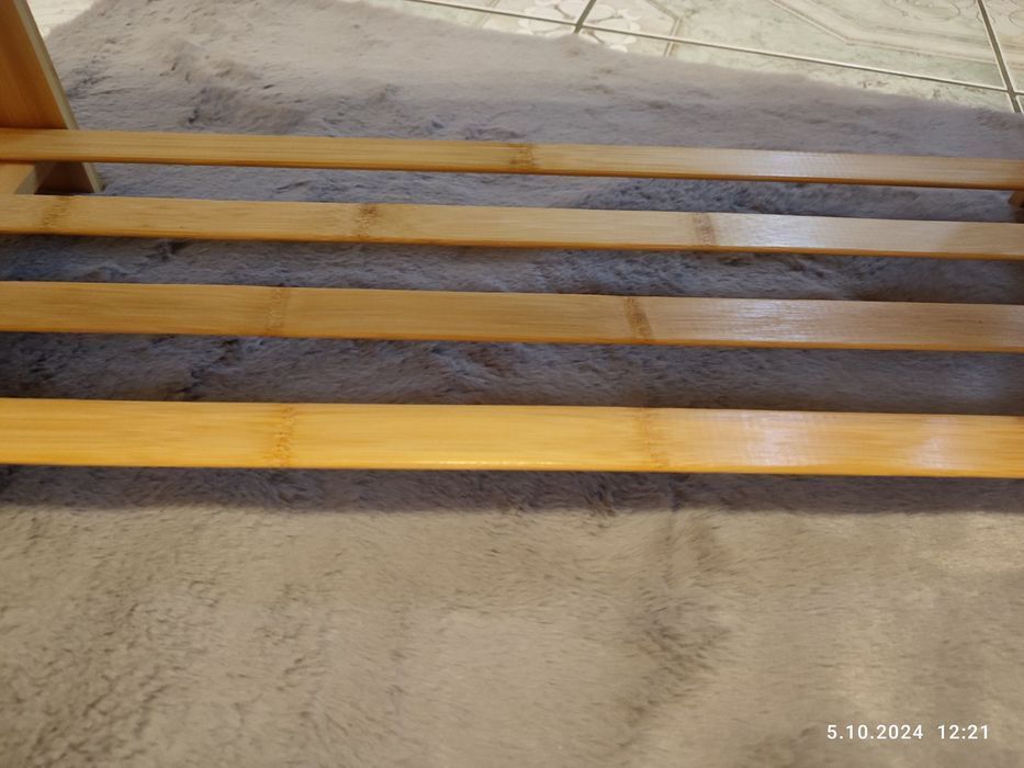 Nowy bambusowy regał półka na buty ławka styl drewniany