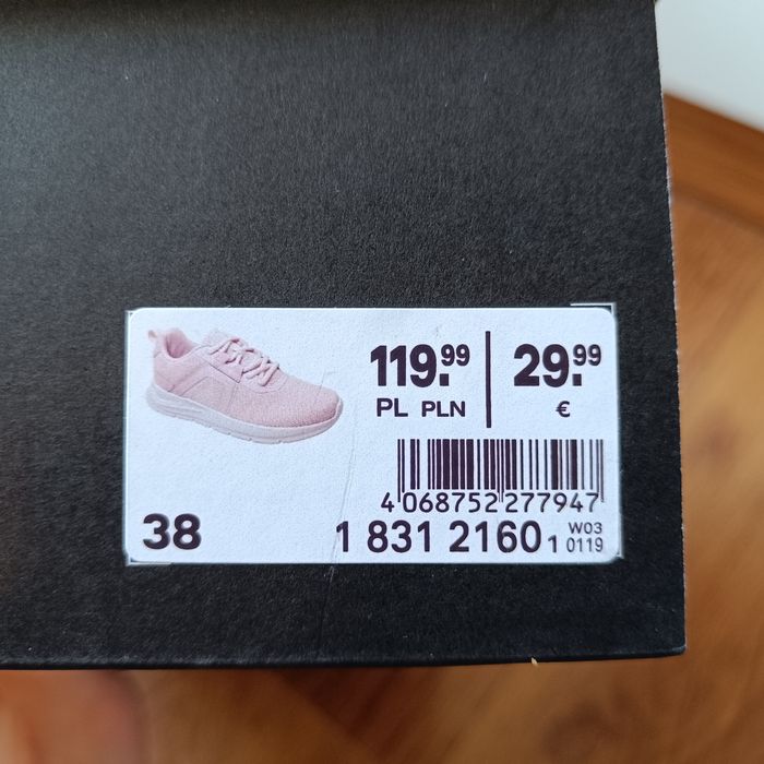 Adidasy Vty 38 różowe (biała podeszwa)