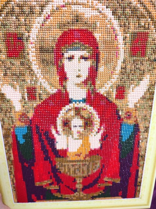 Ікона "неупиваемая чаша" алмазна мозаїка