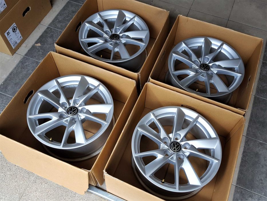 Alufelgi 16 5x112 VW Golf Passat Tiguan Jetta Touran Caddy T-Roc Nowe Oryginalne ! 217#
