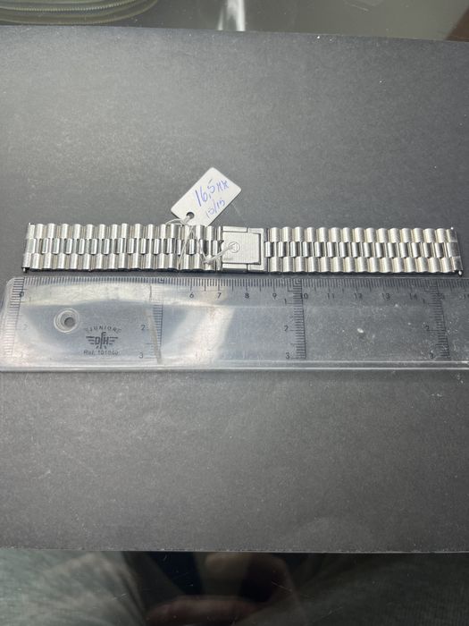 Pulseira de relógio NSA, swiss made, new old stock. 16,5 mm e 16cm