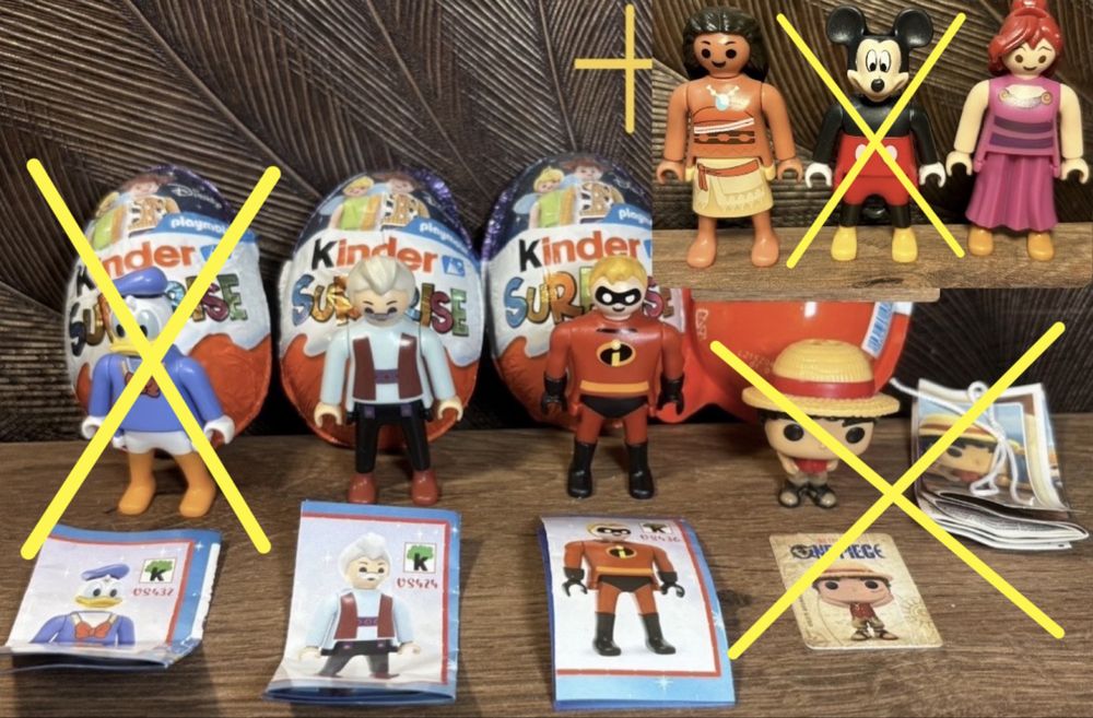 ОБМІН/ПРОДАЖ (ЧИТАЙТЕ ОПИС) фігурки кіндер плеймобіл ван піс disney playmobil іграшки фігурки