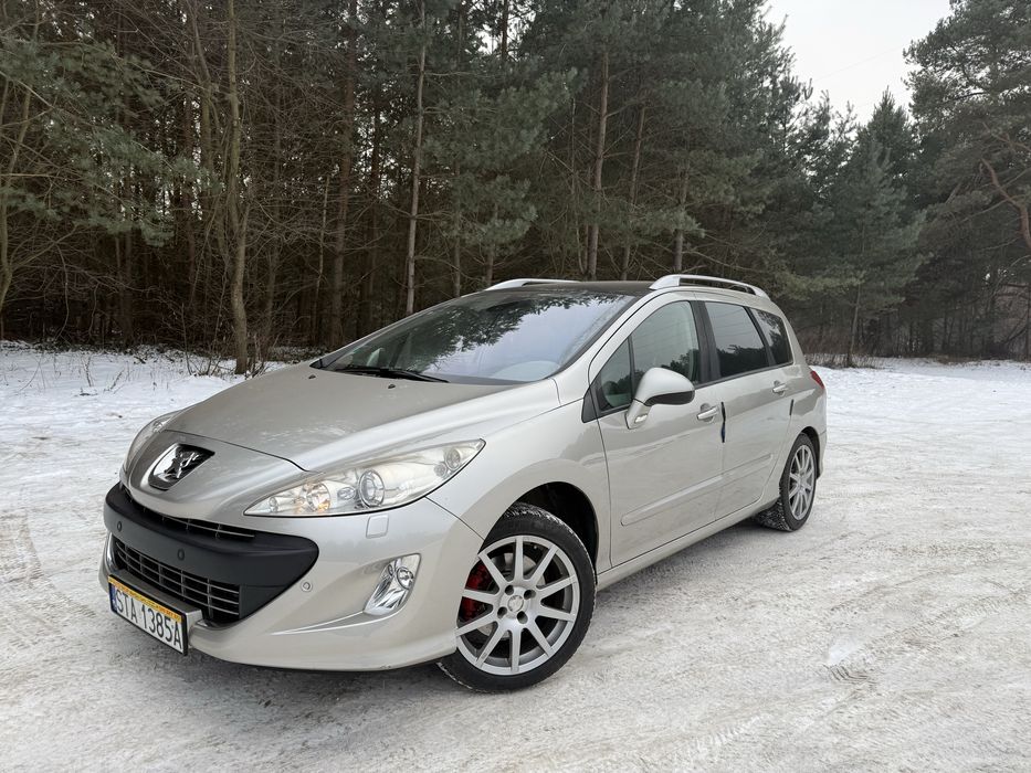 PEUGEOT 308 SW 1.6 Benzyna 150KM 2009r Full Opcja Navi Skóra PANORAMA