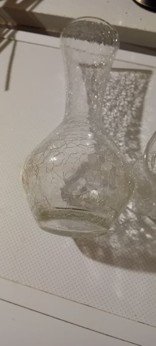 Wazon tłuczone szkło vintage