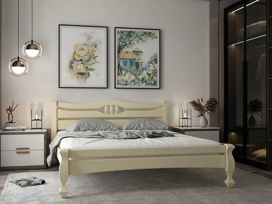 Акция! Деревянная кровать "Даллас" 160х200 с ламелями · Харьков