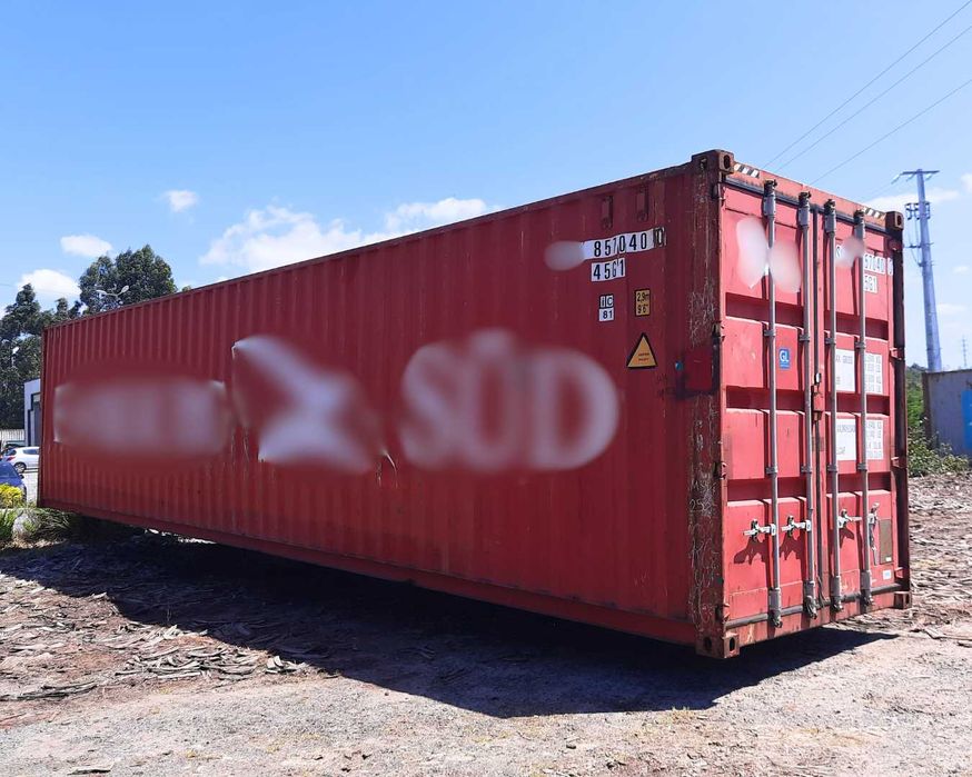 Contentor Marítimo 12 Metros Altura Extra (40 pés HC)