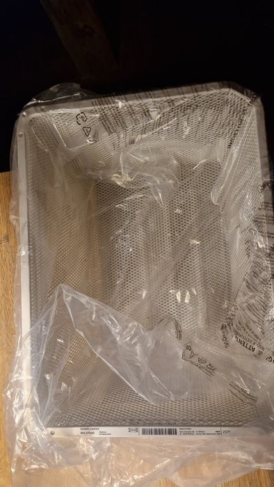 IKEA KOMPLEMENT Kosz druciany, biały, 50x35 cm