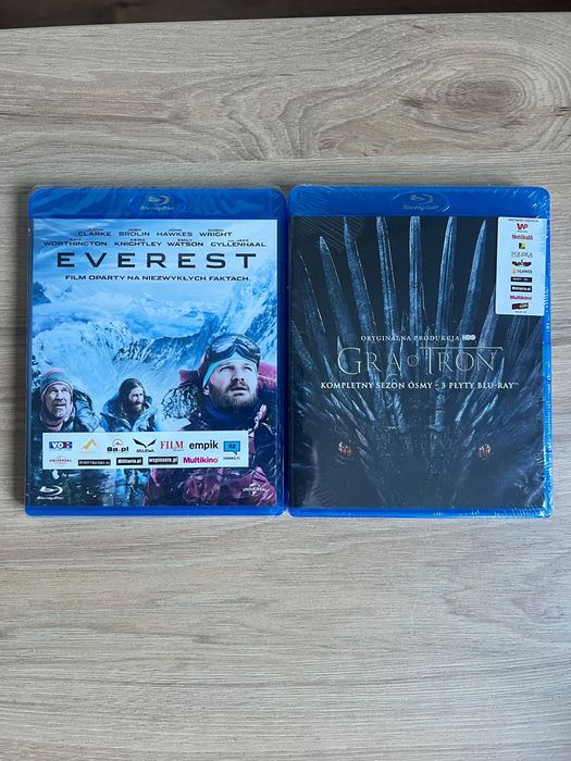 Everest, Gra o Tron sezon 8 ,blu ray disc nowe w folii