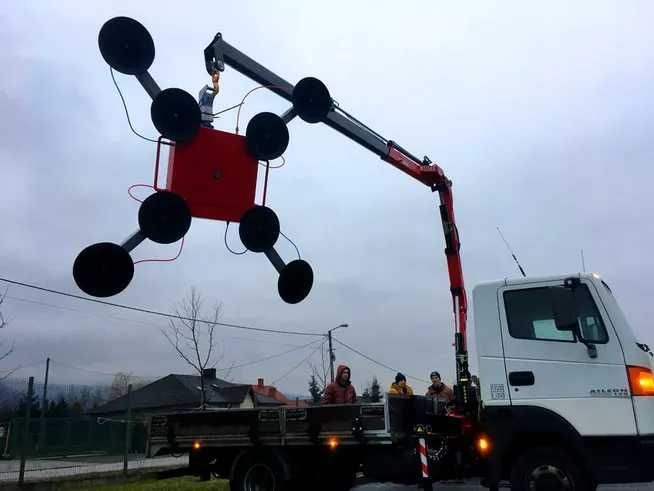 Nowy Mini żuraw pajak na przyczepie BEFARD XJ55 , CHWYTAK , UDT