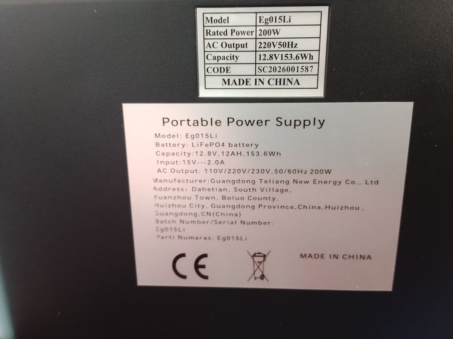 Зарядна станція EG-015Li  200Вт. Найнижча ціна! НОВА!