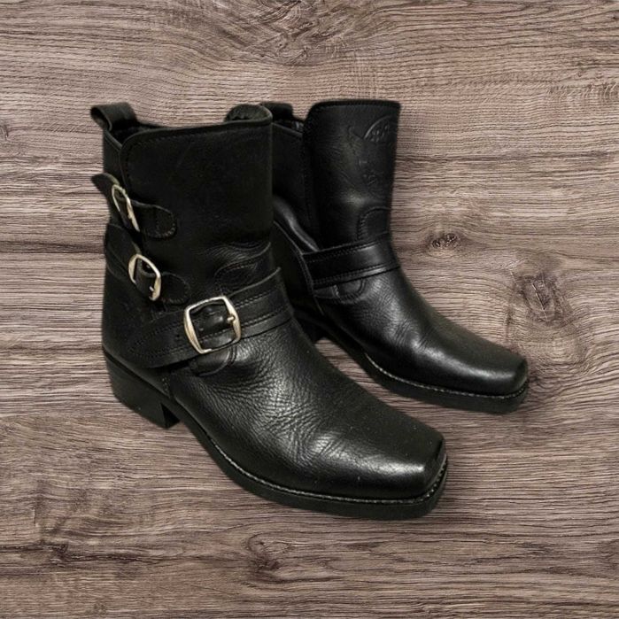 Kowbojki skórzane na motor IXS 40(25,5cm) czarne