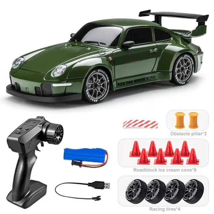 NEW! Дріфт машинка на радіокеруванні 4WD | З підсвіткою фар LED