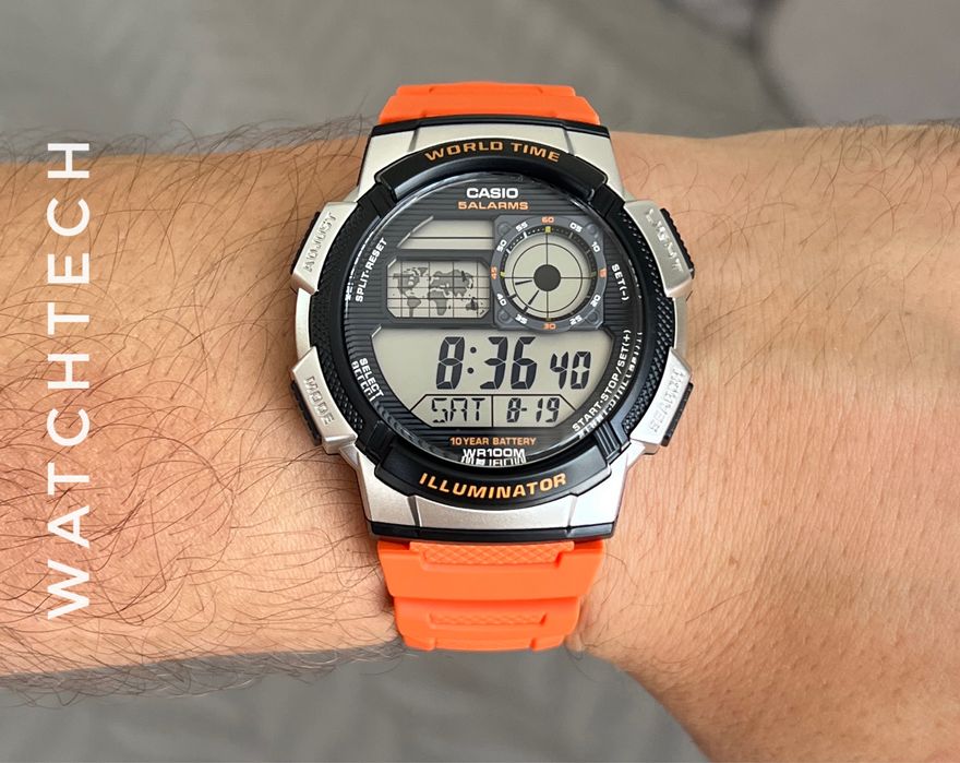 Годинник Casio AE-1000W-4B новий оригінал великий вибір