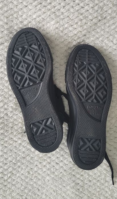 Converse 37 czarne za kostkę