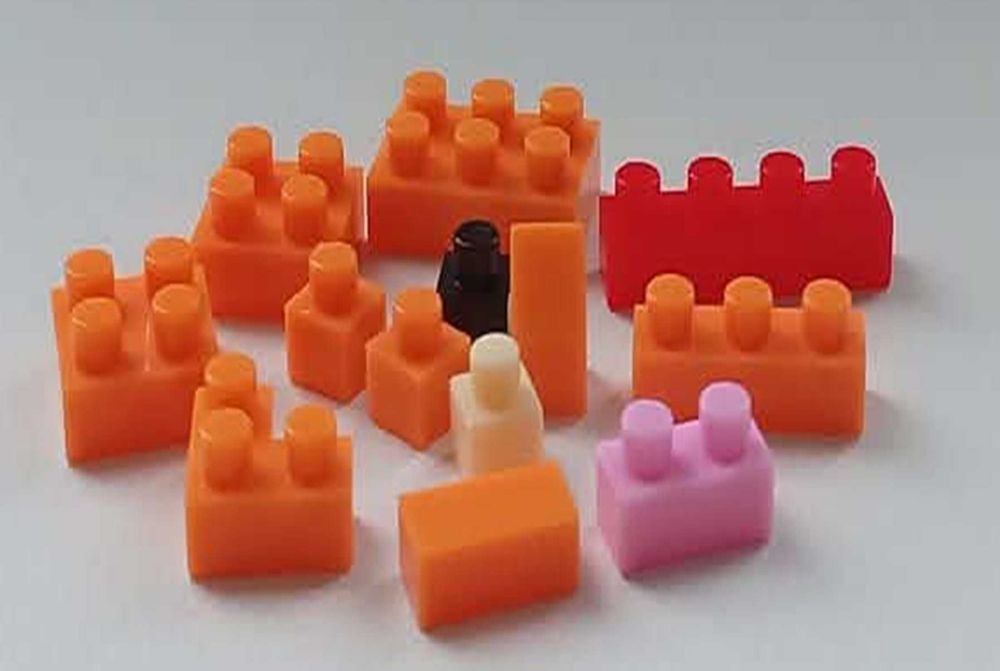 Zestaw klocków miniaturowych walentynkowych od misia z sercem