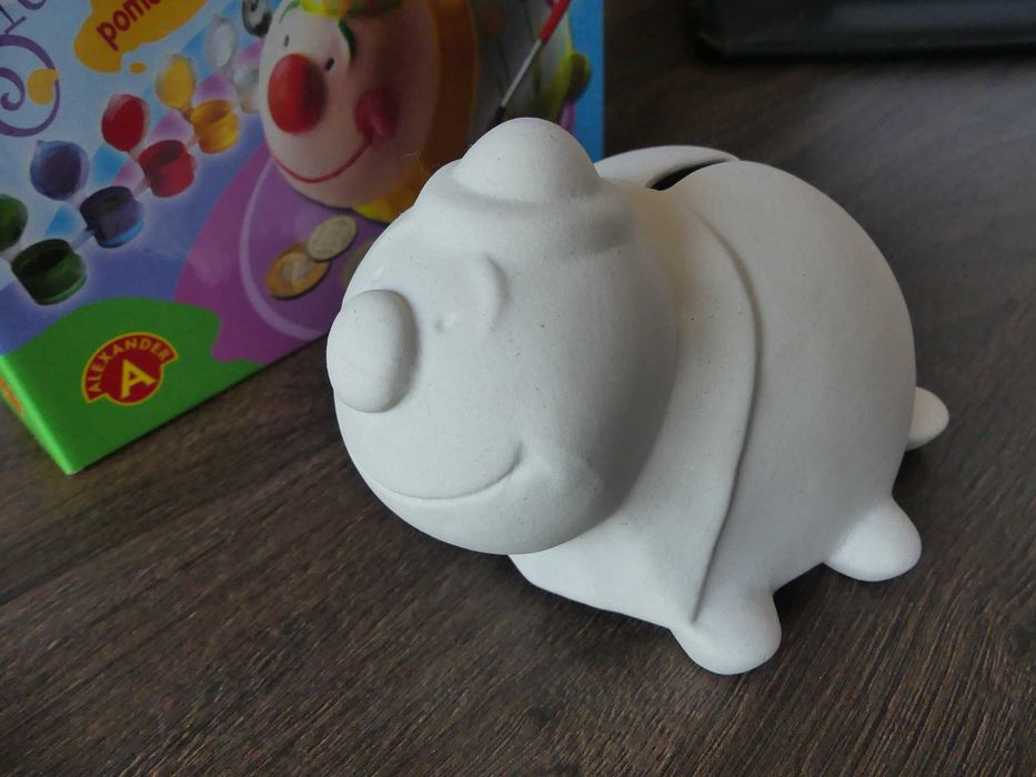 Skarbonka ceramiczna Biedronka do malowania 6 farb nowa