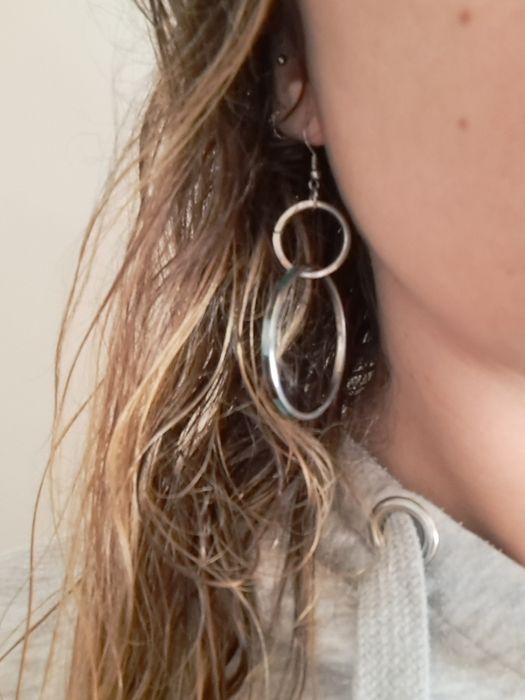 Brincos argolas compridos - Novos