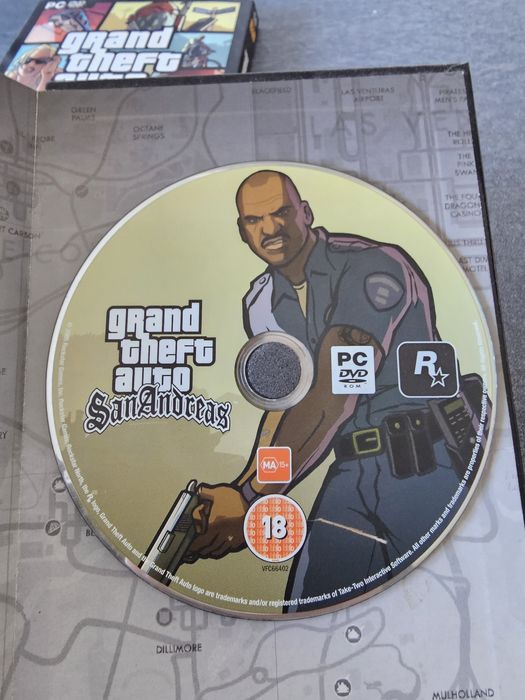 Call of duty, GTA san andreas, fight night champion PC PS3