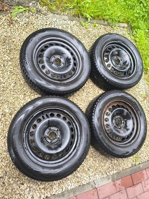 Koła Opel Astra J, felgi stalowe, opony zimowe