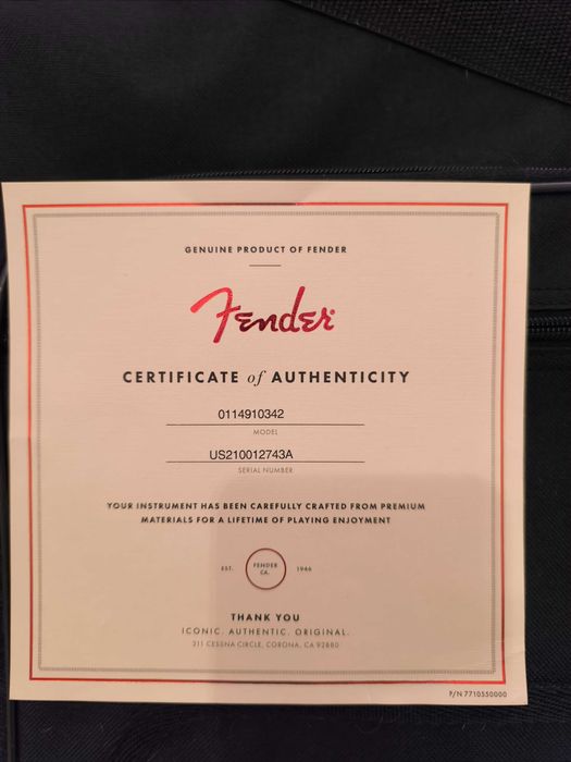 Guitarra elétrica Fender American performer (Stratocaster/made in USA)