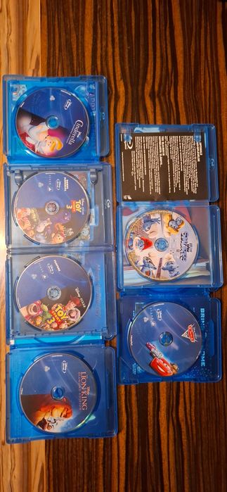 Auta 2, Król Lew, Kopciuszek, Smerfy, Toy Story, BluRay 3D Angielski