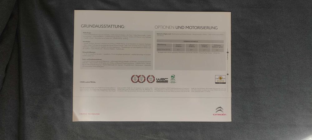 Prospekt Citroen DS3 Racing