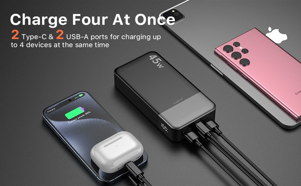 Powerbank 20000mAh 45W carregamento rápido iPhone Samsung 
Disponível em varias cores.

Peça já o seu.