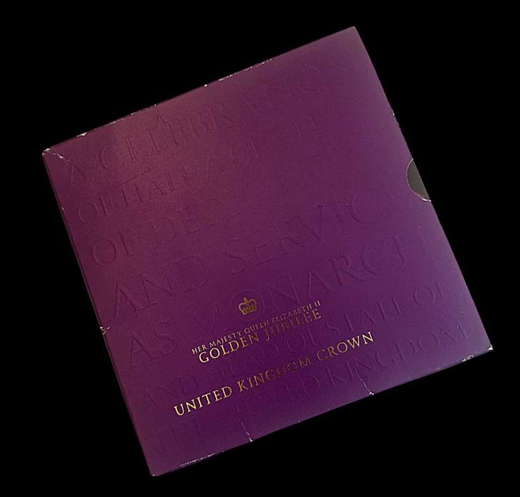 Carteira Oficial - 5 Libras - 2002 - Reino Unido - Golden Jubilee